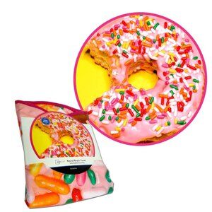 Mainstays Round Pink Sprinkles Donut Beach Towel